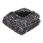 Plaid fourrure leopard 125x150cm deco noel de Déco de Noël - Jardinerie Bordeaux et Libourne dans 🛋️Coussin et plaid de Noël