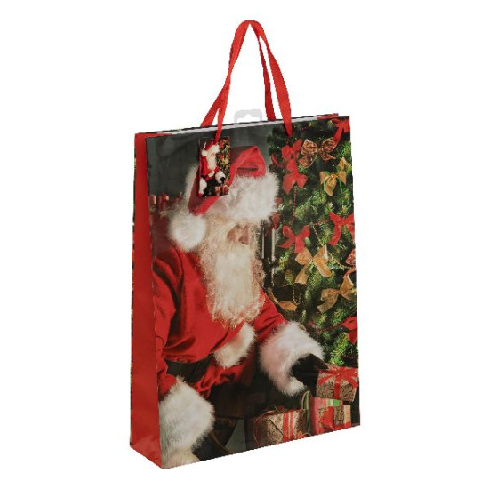 Sac cadeau pere noel gm decoration noel de Déco de Noël - Jardinerie Bordeaux et Libourne dans Emballages pour Noël