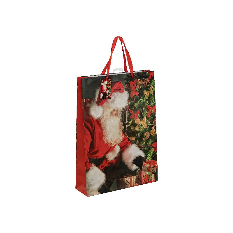Sac cadeau pere noel gm decoration noel de Déco de Noël - Jardinerie Bordeaux et Libourne dans Emballages pour Noël