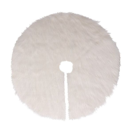 Tapis sapin fourrure blanc d90cm deco noel de Déco de Noël - Jardinerie Bordeaux et Libourne dans 🎄Déco de sapin