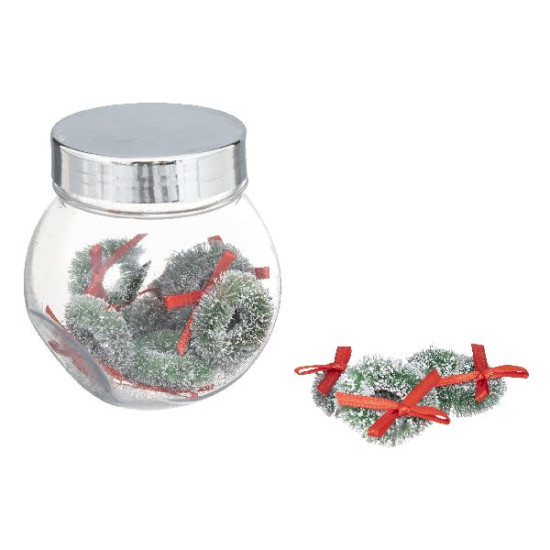 Bocal de couronne rouge 3cm x8 decoration noel de Déco de Noël - Jardinerie Bordeaux et Libourne dans 🍽️Décoration de table d...