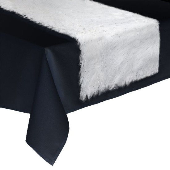 Chemin de table fourrure blanc 45x150cm noel de Déco de Noël - Jardinerie Bordeaux et Libourne dans 🍽️Décoration de table de ...