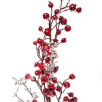 Branche de baies rouges 73cm decoration de noel de Déco de Noël - Jardinerie Bordeaux et Libourne dans 🎄Décoration de Noël