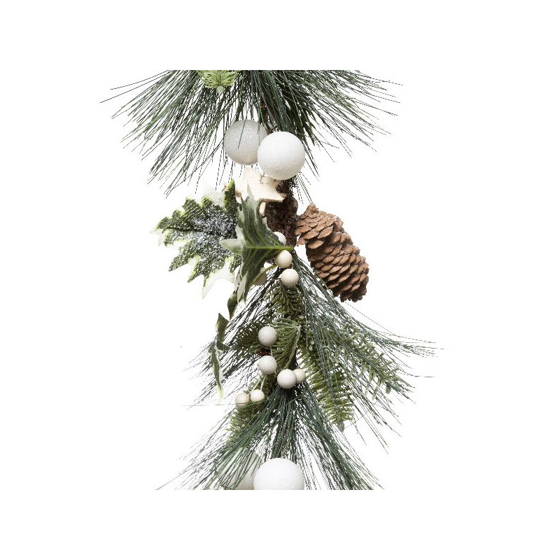 Guirlande branches pomme pin 1m deco noel de Déco de Noël - Jardinerie Bordeaux et Libourne dans Guirlande pour sapin de Noël