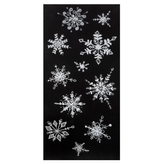 Sticker paillette sapin/flocon gm deco noel de Déco de Noël - Jardinerie Bordeaux et Libourne dans Déco de Noël Divers