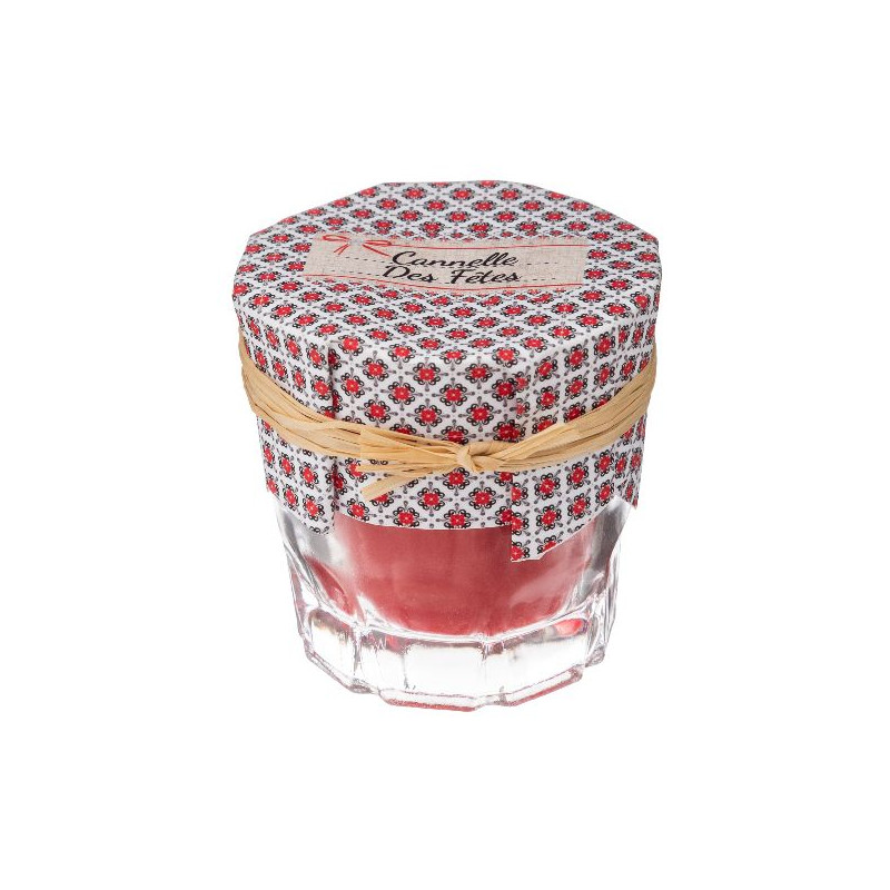 Bougie parfume pot confiture x8 decoration noel de Déco de Noël - Jardinerie Bordeaux et Libourne dans Bougie de Noël et acce...
