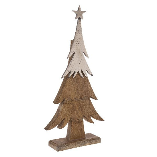 Sapin bois metal pique 52cm decoration noel de Déco de Noël - Jardinerie Bordeaux et Libourne dans 🌲Sapin de Noël artificiel