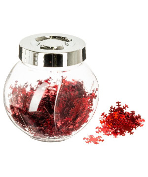 Bocal de decoration pour table rouge pour noel de Déco de Noël - Jardinerie Bordeaux et Libourne dans 🍽️Décoration de table d...