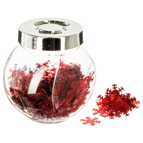 Bocal de decoration pour table rouge pour noel de Déco de Noël - Jardinerie Bordeaux et Libourne dans 🍽️Décoration de table d...