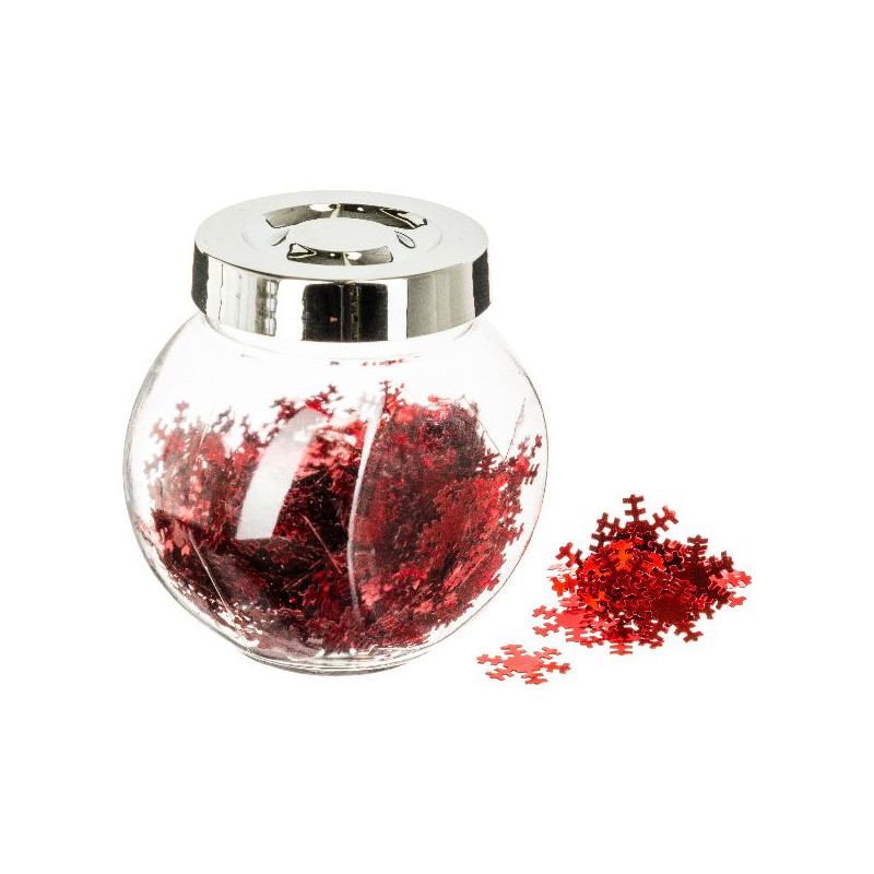 Bocal de decoration pour table rouge pour noel de Déco de Noël - Jardinerie Bordeaux et Libourne dans 🍽️Décoration de table d...