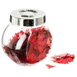 Bocal de decoration pour table rouge pour noel de Déco de Noël - Jardinerie Bordeaux et Libourne dans 🍽️Décoration de table d...