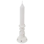 Bougie avec chandelier blanc paillete 20cm noel de Déco de Noël - Jardinerie Bordeaux et Libourne dans Bougie de Noël et acce...