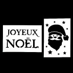 Pochoir de noel x 2 - 21x30cm decoration noel de Déco de Noël - Jardinerie Bordeaux et Libourne dans Déco de Noël Divers