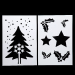 Pochoir de noel x 2 - 21x30cm decoration noel de Déco de Noël - Jardinerie Bordeaux et Libourne dans Déco de Noël Divers