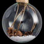 Boule en verre 6cm branche/neige deco noel de Déco de Noël - Jardinerie Bordeaux et Libourne dans Boule pour sapin de Noël
