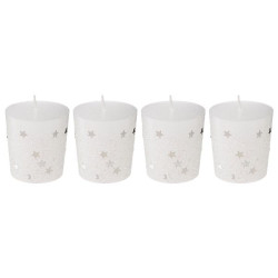 Bougie votive mm x4 blanc decoration de noel de Déco de Noël - Jardinerie Bordeaux et Libourne dans Bougie de Noël et accesso...