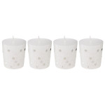 Bougie votive mm x4 blanc decoration de noel de Déco de Noël - Jardinerie Bordeaux et Libourne dans Bougie de Noël et accesso...