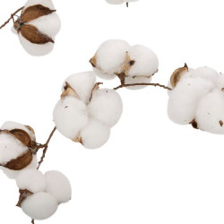 Guirlande fleurs de coton 2m decoration noel de Déco de Noël - Jardinerie Bordeaux et Libourne dans Guirlande pour sapin de Noël
