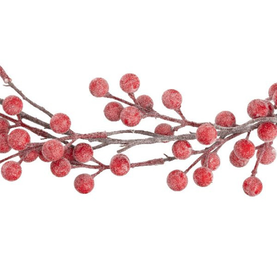 Guirlande baies rouges 190cm decoration noel de Déco de Noël - Jardinerie Bordeaux et Libourne dans Guirlande pour sapin de Noël