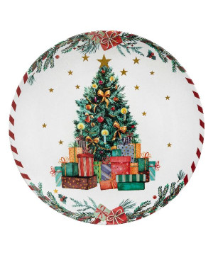 Assiette presentation sapin cadeau d33cm noel de Déco de Noël - Jardinerie Bordeaux et Libourne dans 🍽️Décoration de table de...