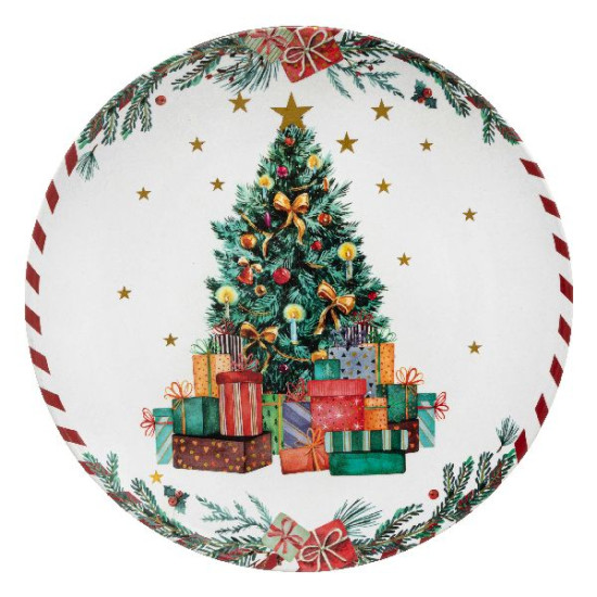 Assiette presentation sapin cadeau d33cm noel de Déco de Noël - Jardinerie Bordeaux et Libourne dans 🍽️Décoration de table de...