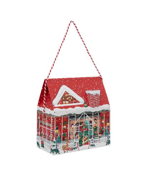 Boite de sac maison pour noel motif lutins de Déco de Noël - Jardinerie Bordeaux et Libourne dans 🎄Déco de sapin