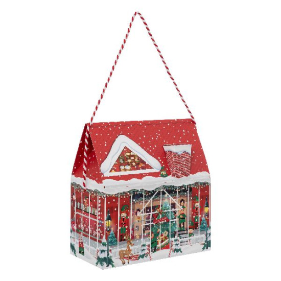 Boite de sac maison pour noel motif lutins de Déco de Noël - Jardinerie Bordeaux et Libourne dans 🎄Déco de sapin
