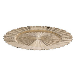 Assiette dore art et decoration de noel d33cm de Déco de Noël - Jardinerie Bordeaux et Libourne dans 🍽️Décoration de table de...