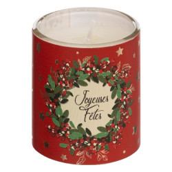 Bougie parfume photophore rouge x6 deco noel de Déco de Noël - Jardinerie Bordeaux et Libourne dans Bougie de Noël et accesso...