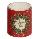 Bougie parfume photophore rouge x6 deco noel de Déco de Noël - Jardinerie Bordeaux et Libourne dans Bougie de Noël et accesso...