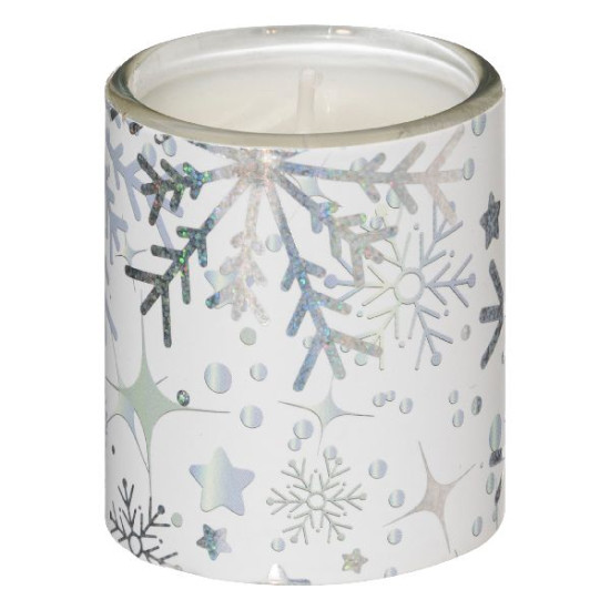Coffret bougie photophore blanc x6 deco noel de Déco de Noël - Jardinerie Bordeaux et Libourne dans Bougie de Noël et accesso...