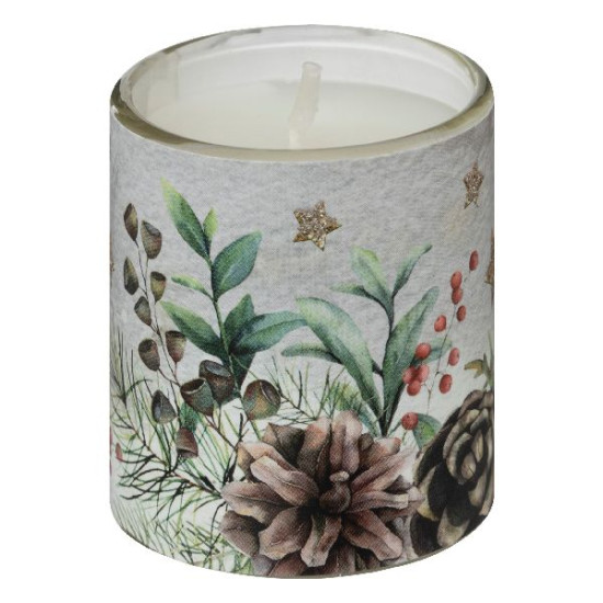 Bougie parfume pot sapin x8 decoration noel de Déco de Noël - Jardinerie Bordeaux et Libourne dans Bougie de Noël et accessoires