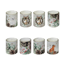 Bougie parfume pot sapin x8 decoration noel de Déco de Noël - Jardinerie Bordeaux et Libourne dans Bougie de Noël et accessoires