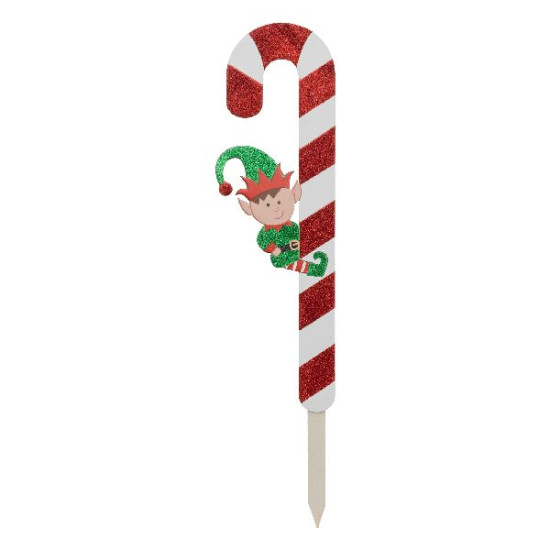 Pancarte sucre orge lutin 70cm decoration noel de Déco de Noël - Jardinerie Bordeaux et Libourne dans Déco de Noël Divers