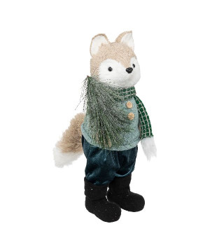 Renard habille sapin 41cm decoration noel de Déco de Noël - Jardinerie Bordeaux et Libourne dans 🎅Figurine de Noël