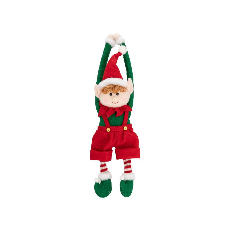 Lutin a accrocher 46cm decoration noel de Déco de Noël - Jardinerie Bordeaux et Libourne dans 🎅Figurine de Noël