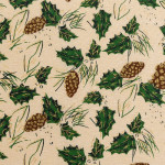 Tissu pomme pin 3m decoration noel de Déco de Noël - Jardinerie Bordeaux et Libourne dans 🍽️Décoration de table de Noël