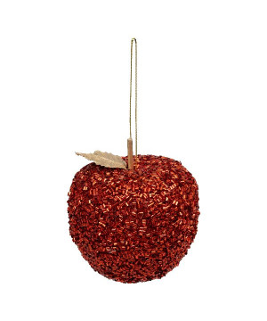 Pomme rouge 8.5cm decoration noel de Déco de Noël - Jardinerie Bordeaux et Libourne dans 🎄Déco de sapin