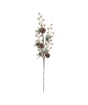 Branche billes en or h75 pour decoration noel de Déco de Noël - Jardinerie Bordeaux et Libourne dans 🎄Décoration de Noël