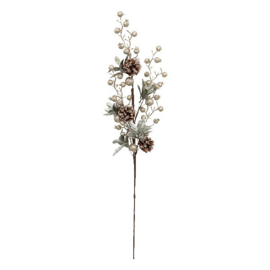 Branche billes en or h75 pour decoration noel de Déco de Noël - Jardinerie Bordeaux et Libourne dans 🎄Décoration de Noël