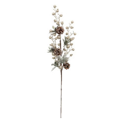 Branche billes en or h75 pour decoration noel de Déco de Noël - Jardinerie Bordeaux et Libourne dans 🎄Décoration de Noël