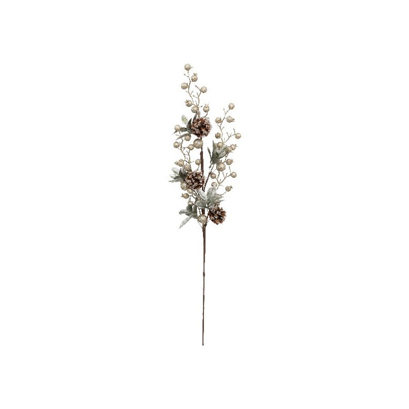 Branche billes en or h75 pour decoration noel de Déco de Noël - Jardinerie Bordeaux et Libourne dans 🎄Décoration de Noël