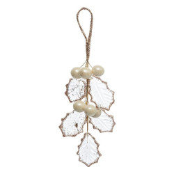 Branche houx or/rose 20cm decoration de noel de Déco de Noël - Jardinerie Bordeaux et Libourne dans 🎄Décoration de Noël