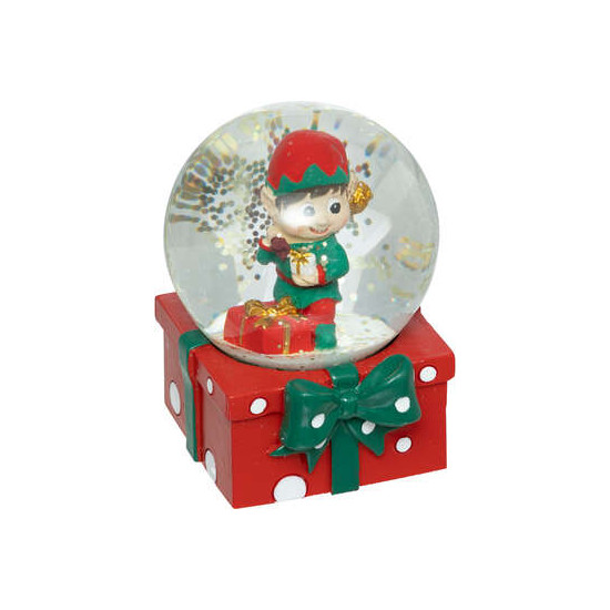 Boule neige et lutin pour decoration de noel de Déco de Noël - Jardinerie Bordeaux et Libourne dans 🧑‍🎄Figurines animées de Noël