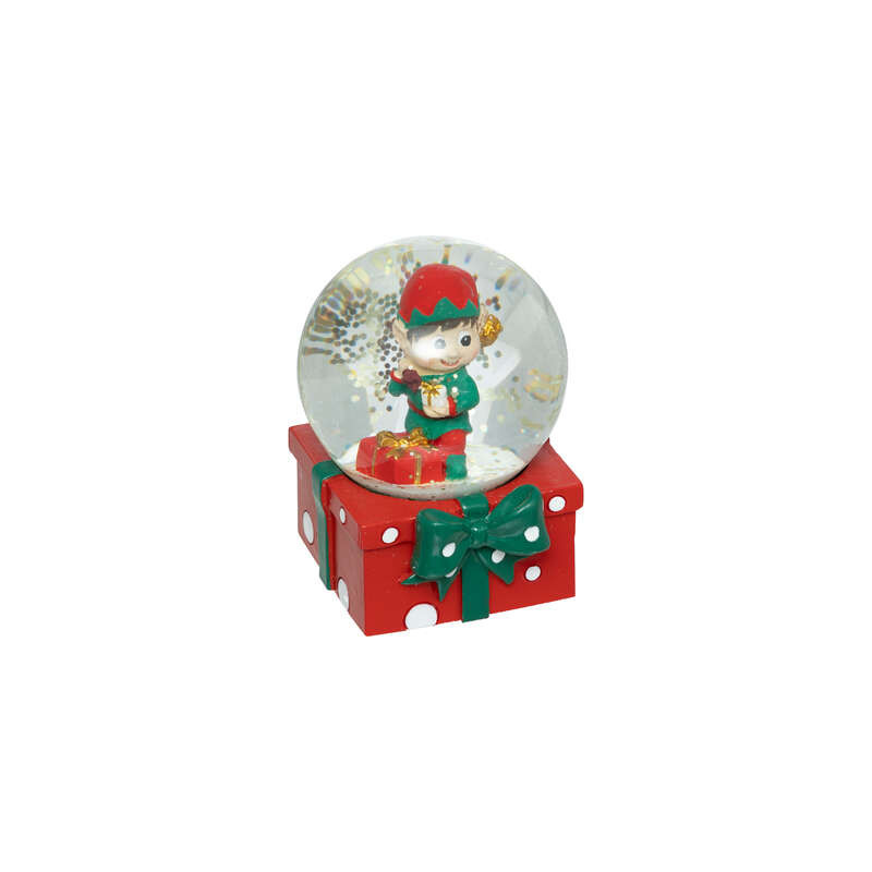 Boule neige et lutin pour decoration de noel de Déco de Noël - Jardinerie Bordeaux et Libourne dans 🧑‍🎄Figurines animées de Noël