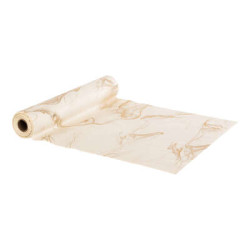Tissu marbre blanc/or 3m decoration noel de Déco de Noël - Jardinerie Bordeaux et Libourne dans 🍽️Décoration de table de Noël