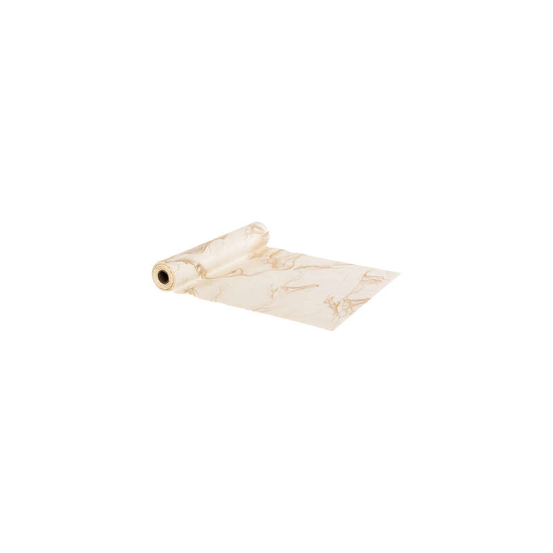 Tissu marbre blanc/or 3m decoration noel de Déco de Noël - Jardinerie Bordeaux et Libourne dans 🍽️Décoration de table de Noël