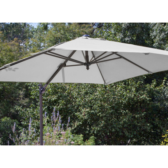 TOILE PARASOL DEPORTE NH 3*3/8 ECRU de Proloisirs - Océo - table et fauteuil et mobilier de jardin dans 🏖️ Parasol pour l'ext...