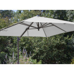 TOILE PARASOL DEPORTE NH 3*3/8 ECRU de Proloisirs - Océo - table et fauteuil et mobilier de jardin dans 🏖️ Parasol pour l'ext...