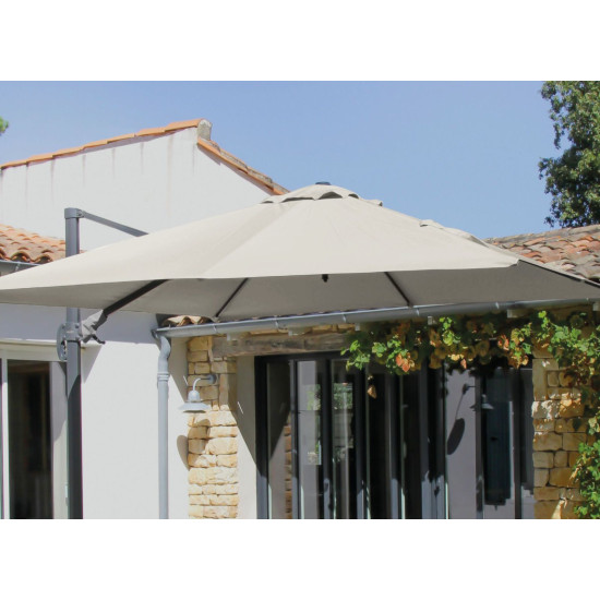 TOILE PARASOL DEPORTE NH 3*3/8 ECRU de Proloisirs - Océo - table et fauteuil et mobilier de jardin dans 🏖️ Parasol pour l'ext...